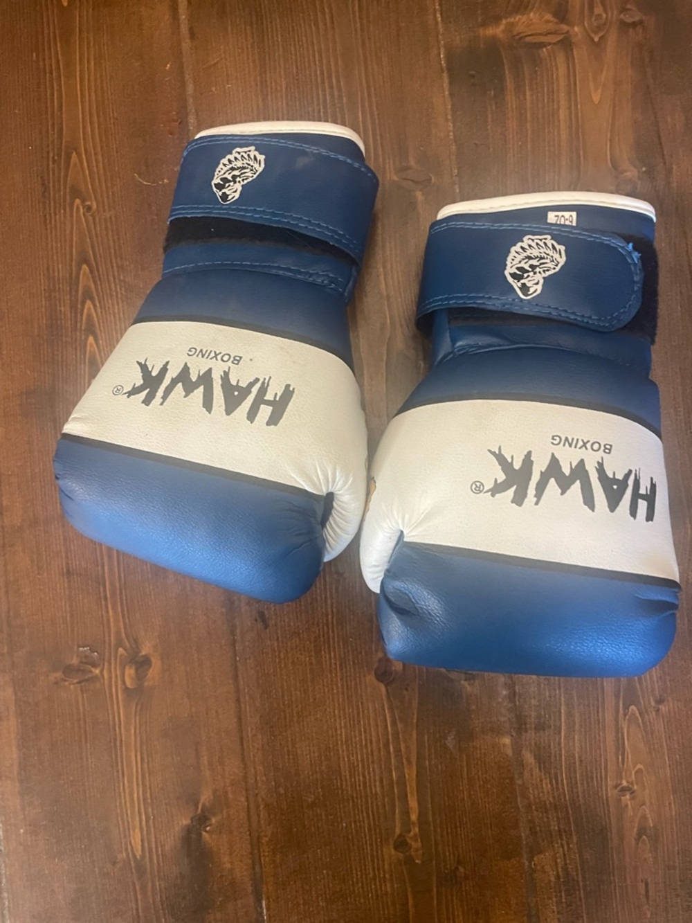 HAWK Boxing Gloves in Navy and White